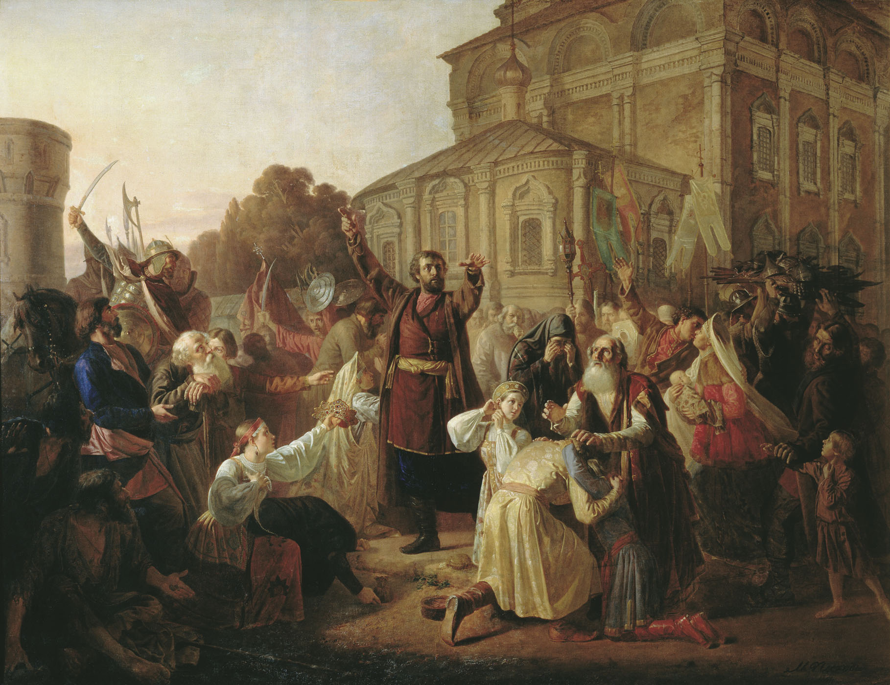 Воззвание Минина к нижегородцам в 1611 году. Михаил Песков
