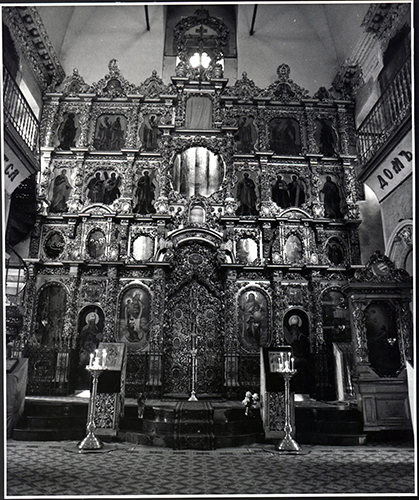 Интерьер Строгановской церкви в 1990-е годы