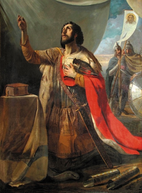 Моление князя Александра Ярославича перед Невской битвой