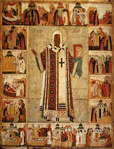 Святитель Алексий, митрополит Московский. Икона XVI века