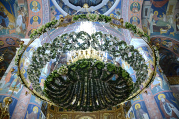 1 августа. В Троицком соборе Дивеевского монастыря (фото Никиты Целовальникова)
