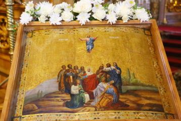 20 мая. Икона Вознесения Господня в Троицком соборе Дивеевского монастыря (фото Сергея Лотырева)