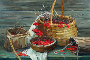 Спелые гроздья калины. Мария Занога, 2012