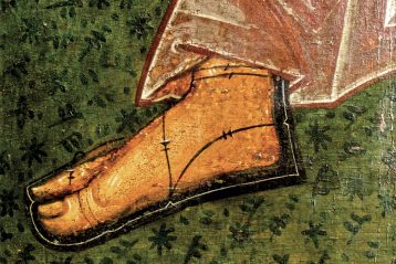 «Жучки» под ногами святого: так на иконе изображается трава
