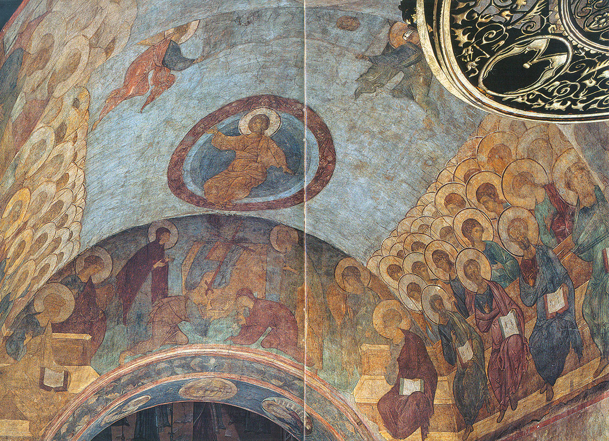 Фрески рублева в успенском соборе владимира