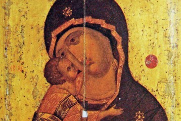 Икона Божией Матери «Владимирская». Андрей Рублев, XV век