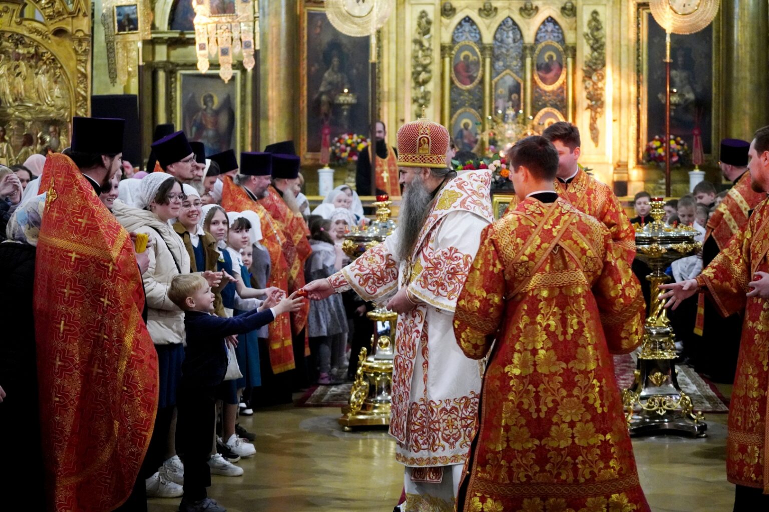 Богослужение в Арзамасе в соборе