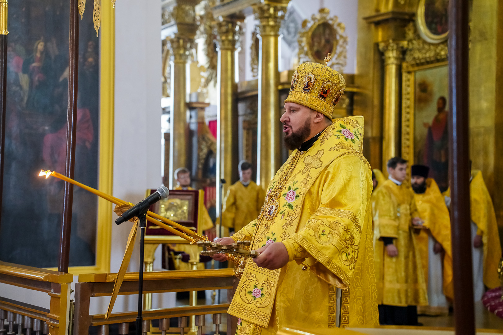 Богослужение в Арзамасе в соборе