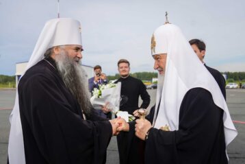 29 июля. Святейший Патриарх Кирилл прибыл в Нижний Новгород (фото сайта Московского Патриархата)