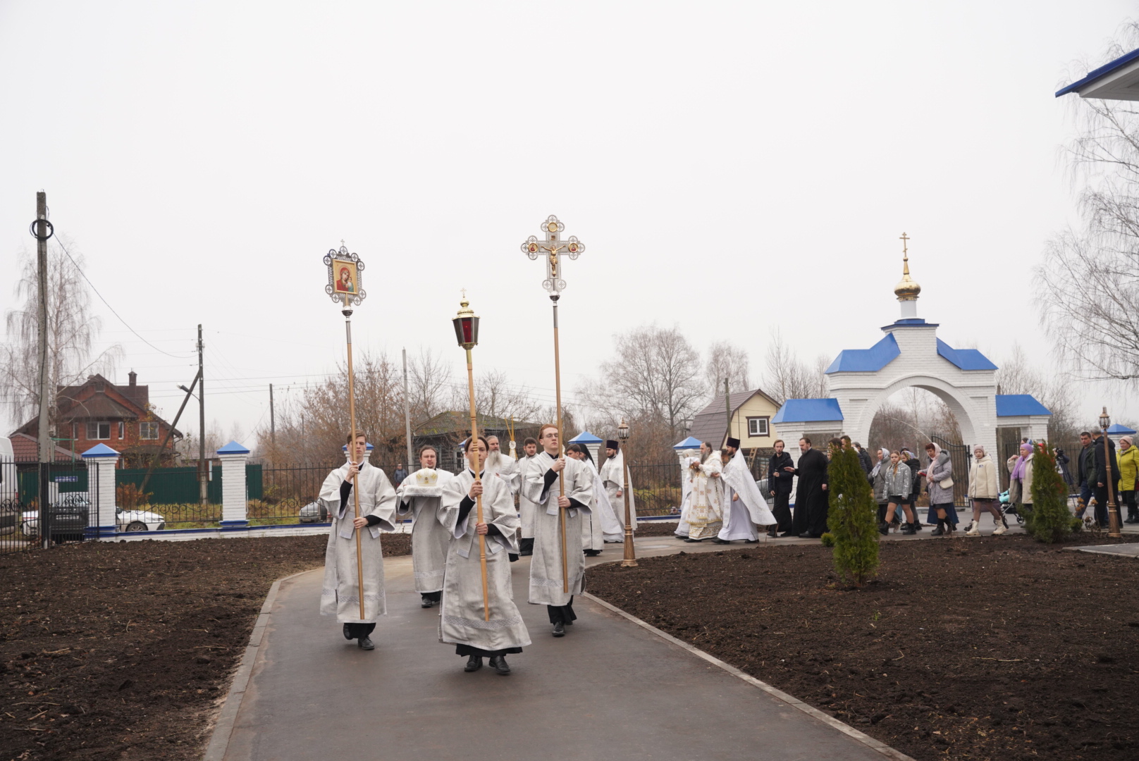 Митрополит Георгий совершил Великое освящение Рождественского храма в селе  Хвощевка Богородского района | 09.11.2023 | Нижний Новгород - БезФормата