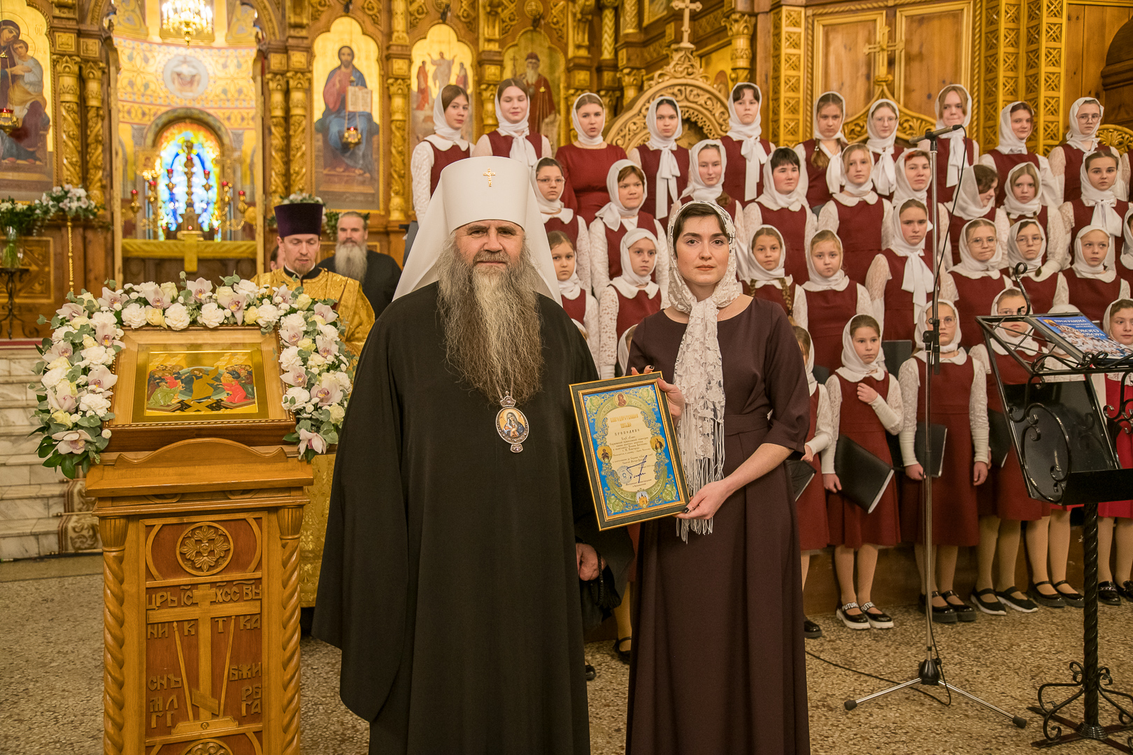 Православный хор храма в Минусинске