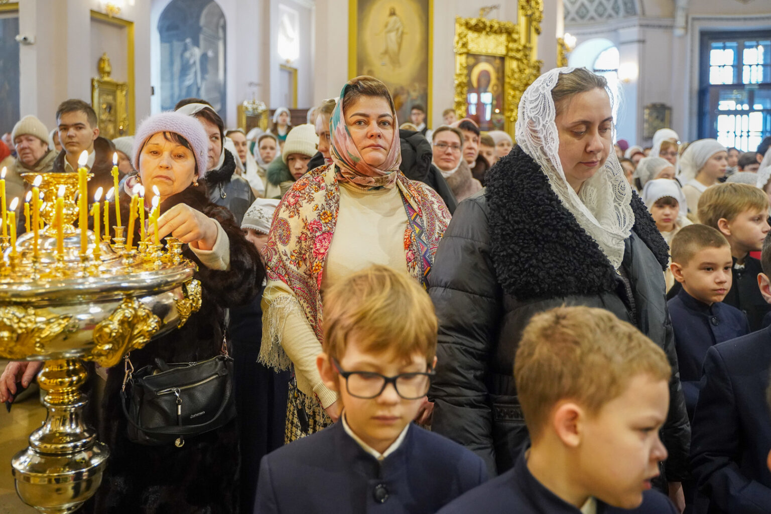 Церковный хор в Воскресенском соборе Арзамас